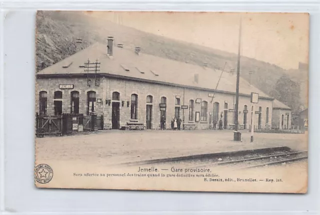 Belgique - JEMELLE (Namur) La gare provisoire