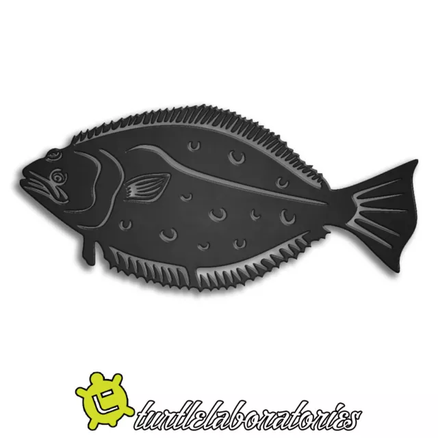 Halibut Metal Wall Art Hanging Home Decor Fishing Fly