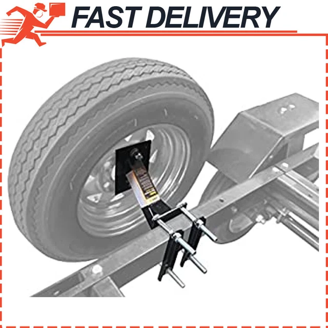 SPARE TIRE CARRIER Trailer Boat Spare Tire Mount Bracket For 4 & 5 Lugs