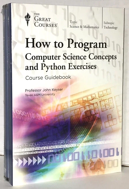GREAT COURSES HOW To Program Computer Science, Python Exercises - NEW ...