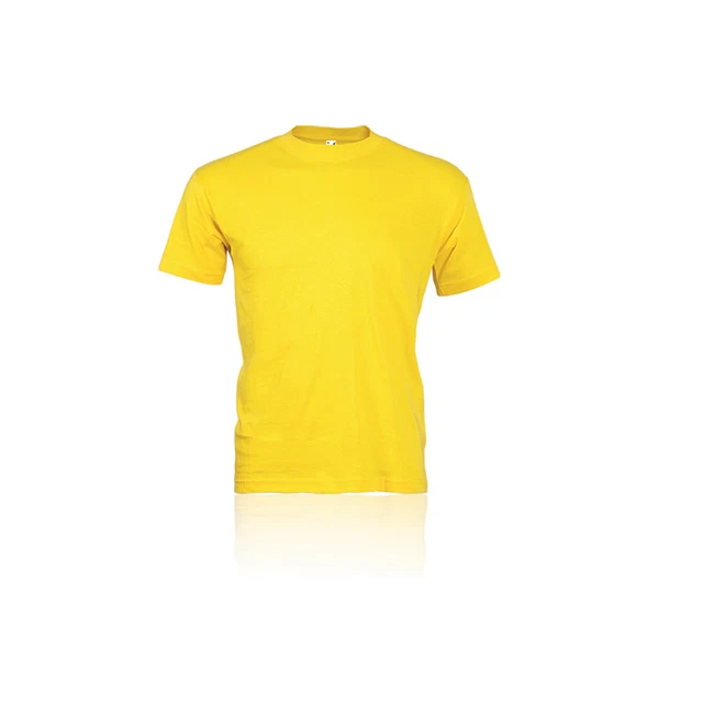 MAGLIETTA  T-SHIRT TSHIRT Maniche Corte UOMO DONNA  UNISEX  COLORATA GIALLO