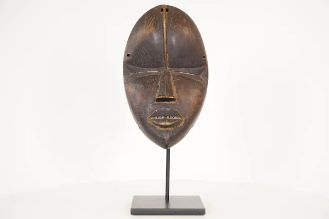 Attractive Dan Mask on Stand 13.25" - Ivory Coast - African Tribal Art