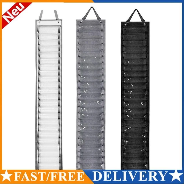 Soporte para rollos de vinilo 24 compartimentos de rollo organizador de vinilo bolsa colgante de pared puerta