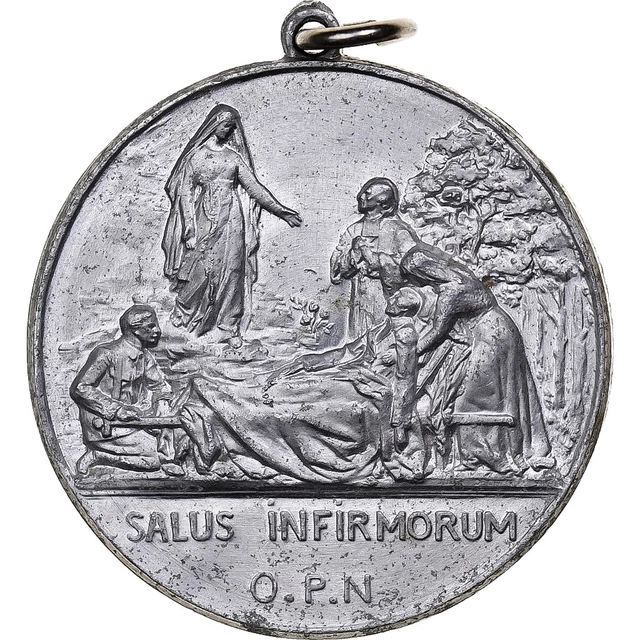 MÉDAILLE DU DIOCÈSE de Beauvais (Pélérinage à Lourdes) EUR 5,00