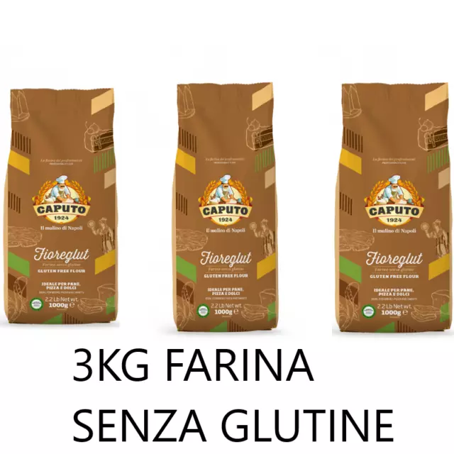 Farina Caputo Fioreglut per dolci Senza Glutine 1 Kg.