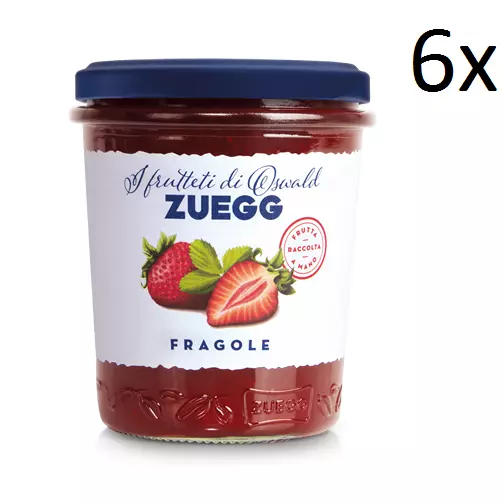 6x Zuegg Fragole Marmelade Erdbeeren Konfitüre Brotaufstriche Italien 320 g