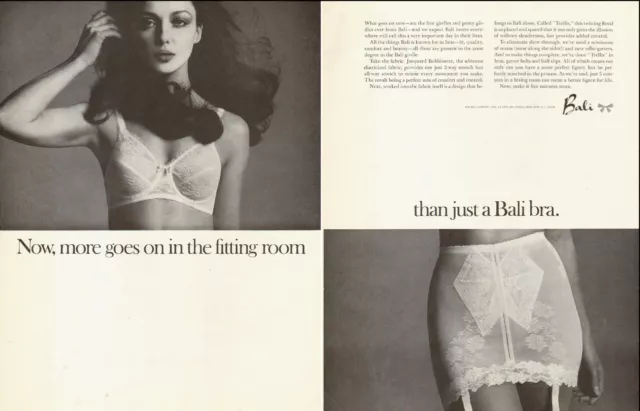 1967 PRINT LINGERIE AD, BALI BRAS and GIRDLES Panty Girdle double page  -091914 $8.09 - PicClick