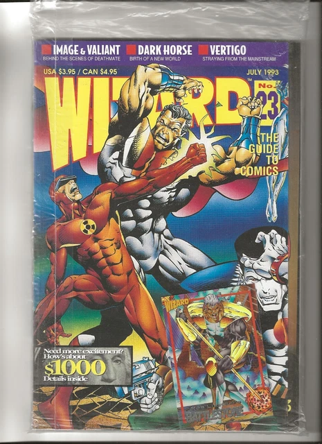 Wizard Magazine #23 Bloodshot Solar Man of the Atom Sealed w/ Card 1993