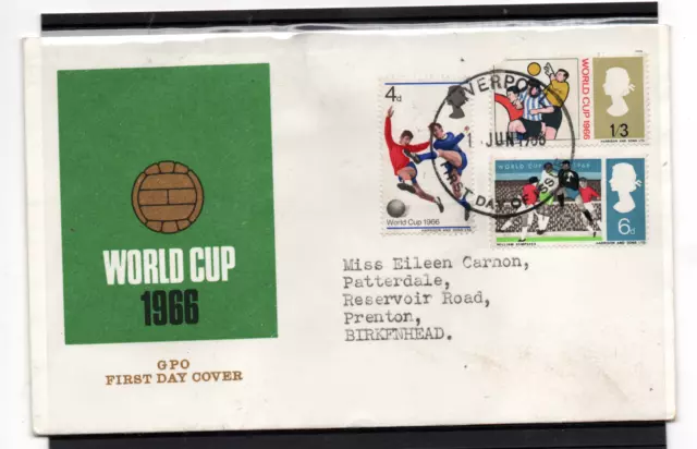 GB 1966 World Cup FDC and Better Liverpool FDI WS36141