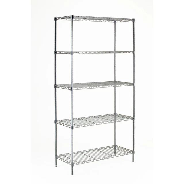 HYPER TOUGH 5 Tier Wire Shelf Shelving Unit Storage Rack 1750 lb