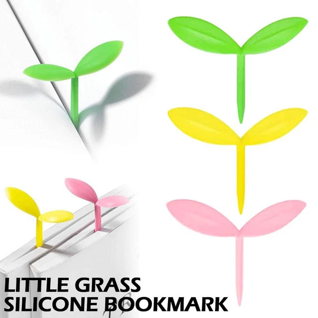 Mini Sprout Bookmark Creative Silicone Mini Leaf Grass Bud Label: