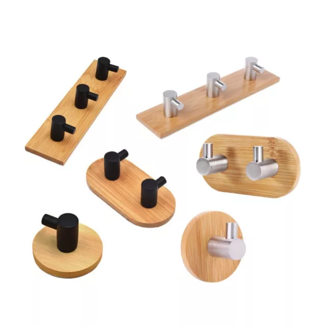 Stainless Steel Towel Coat Hooks No Need to Punch Holes Key Bag Hooks