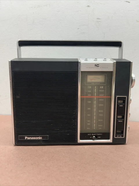 VINTAGE PANASONIC AM/FM Portable Radio Model RF 900 IC Integrated ...