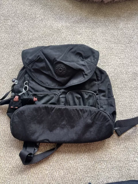 kipling backpack Black Excellent Condition