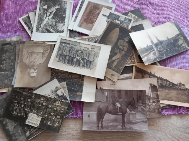 Sammlung Konvolut  100 Fotos Karten Feldpost 1.Weltkrieg