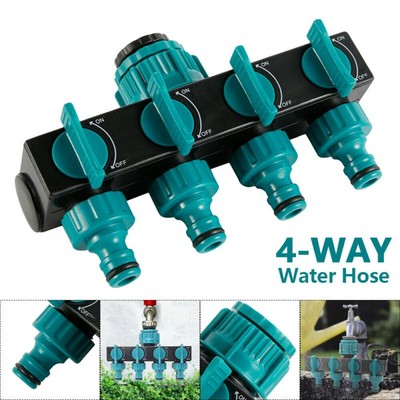 AMTECH 4 vie RUBINETTO CONNETTORE Giardino Collettore Tubo Splitter Adattatore 