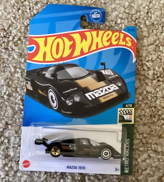 HOT WHEELS 2023 Dollar General Exclusive Mazda 787B Black Retro DG New