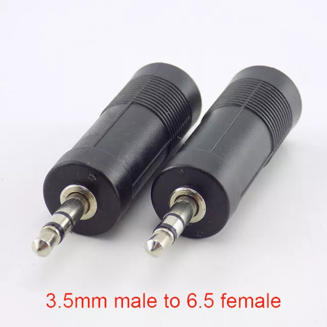 Stereo Audio 3.5mm Male to 6.5mm Female Adapter Converter Headphone Jack Plug