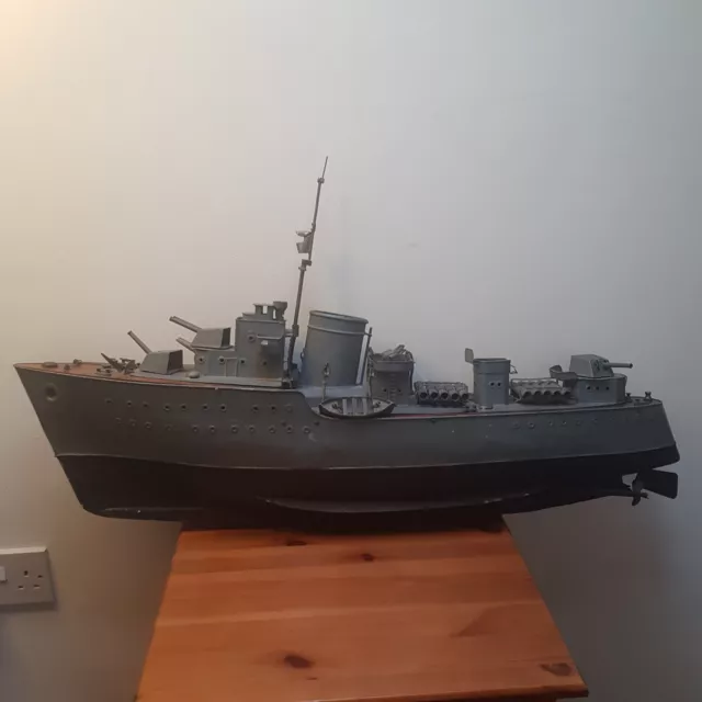 ww1 naval scratch built battle ship model dreadnought