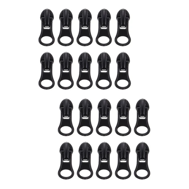 40 Pcs No. 5 Zipper Pull Zinc Alloy DIY Replacements Zippers Extender