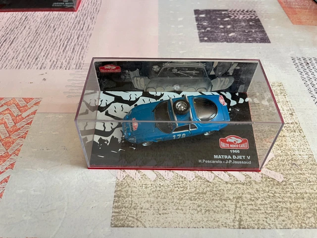 Voiture miniature Rallye Monte Carlo WRC Matra Djet V 1966 Pescarolo 1/43