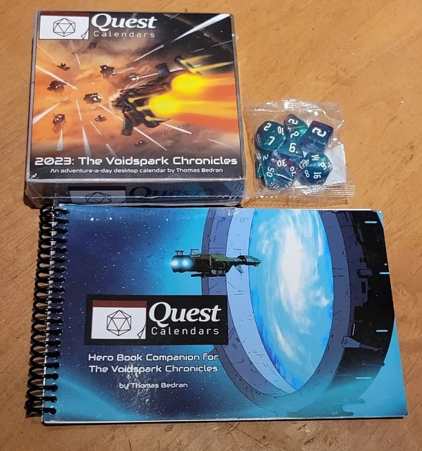 2023 SUNDIAL GAMES Quest Calendar Quest Calendar w/Hero Book With 7