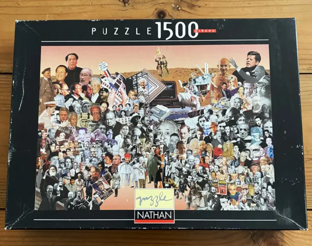Puzzle 1500 pièces Nathan les grands hommes du XXe siècle