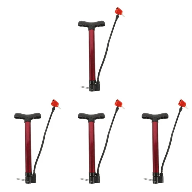 4x Neumáticos portátiles Bomba de aire Bicicleta Bomba de mano Bicicleta Bomba de mano para bombeo de bicicletas
