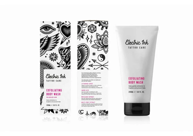 Tatuaje exfoliante eléctrico lavado corporal 200 ml