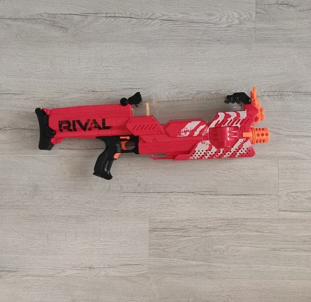NERF RIVAL NEMESIS MXVII 10k Blaster Pistola Rosso Pi 100