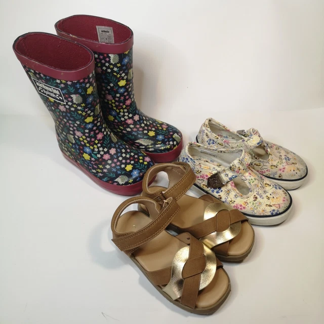 JOJO MAMAN BEBE Wellies Start Rite Tu Girls Shoes Bundle Size 5