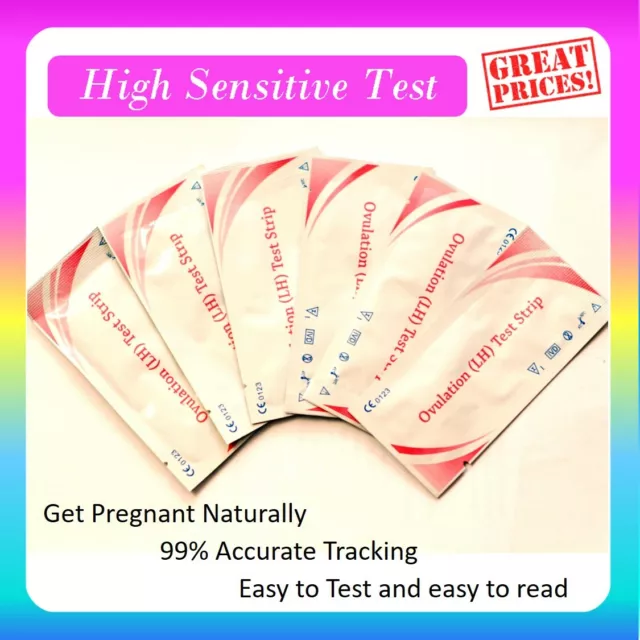 Ovulation Tests Ultra Sensitive LH Urine Strips Test Kits - Fertility