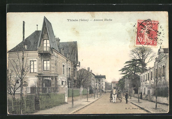 CPA Thiais, Avenue Hoche, vue de la rue 1921