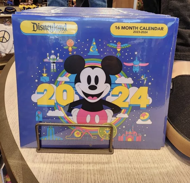2025 DISNEYLAND DISNEY Parks Mickey Mouse 16 Month Calendar NEW Poster