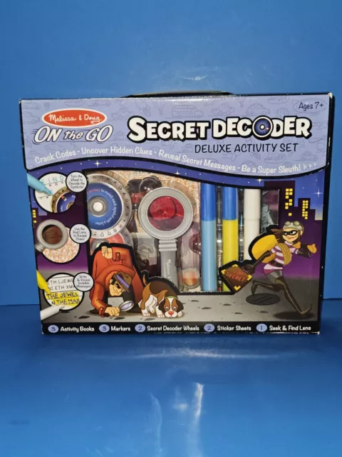Melissa & Doug Secret Decoder Deluxe Activity Set, 5238 Over 50 Activities!