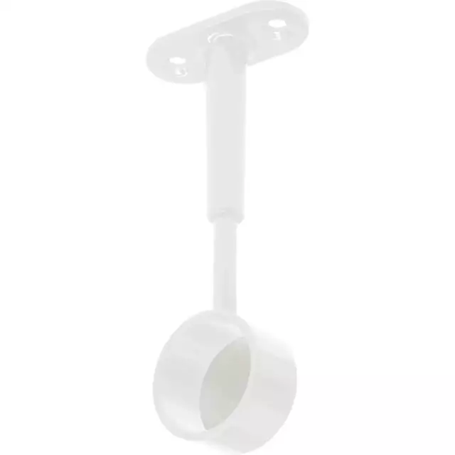 Support de Tube Penderie Rond Mural Ø 25 MM Métal pour Barre Vêtements 3