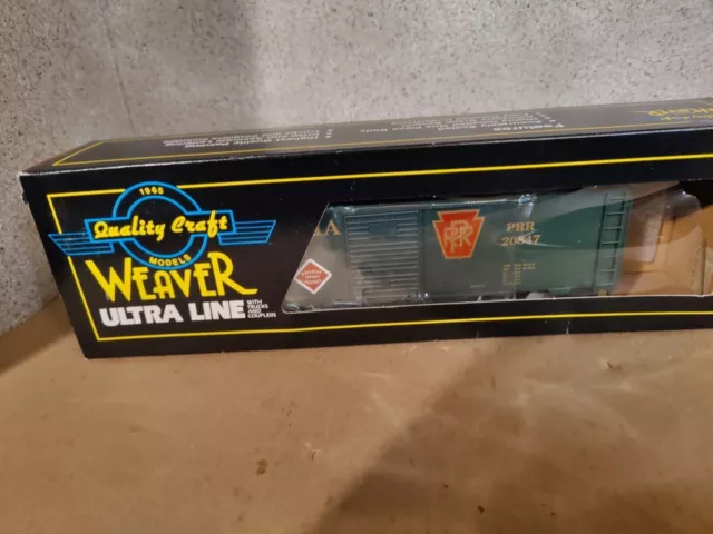 WEAVER O SCALE ULTRA LINE Pennsylvania Box Car New!