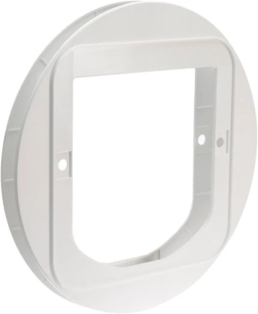 Adaptador de montaje de solapa SureFlap gato, blanco, paquete de 1 pieza de 1