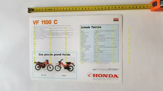 Honda VF 1100 C 1983 depliant ITALIANO originale brochure 2