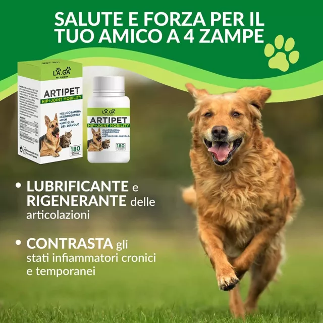 Integratore articolazioni cani e gatti, PROMO 2 CONF. 180 cpr con Condroitina 2