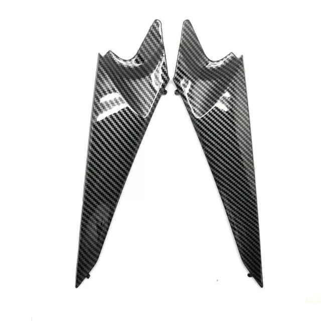 Fit SUZUKI GSX-R 600 750 2008-2010 Carbon Fiber Gas Tank Side Trim Cover Fairing