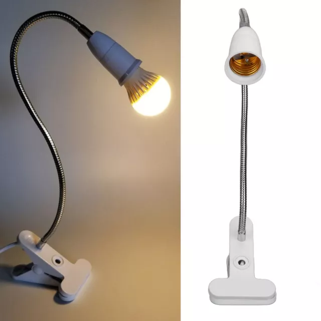 Desk Lamp Holder Clamp Light Table Lamp Clip-on Light Reading  Light Swing Arm