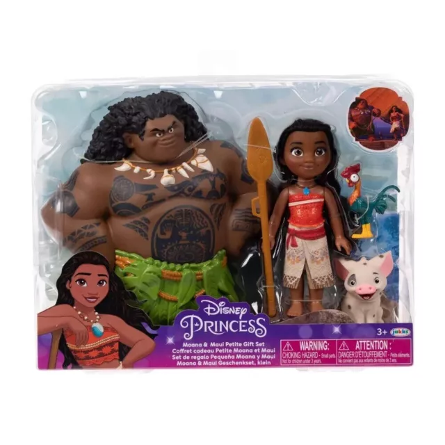 Jakks Toys - Disney princess - Moana with Maui - Hey Hey and Puah - 4 figures -