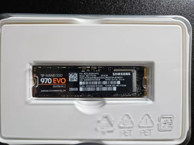 SAMSUNG 970 EVO NVMe M.2 SSD gebraucht