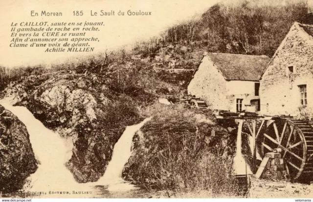 9233 cpa 58 en Morvan - le Sault du Gouloux
