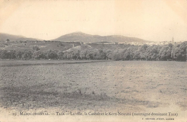 Cpa Maroc Taza The City Of Casbah And The Kern Nesrani