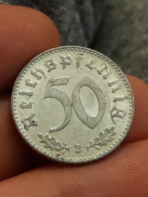 Deutschland 1944-B 50 Pfennig Drittes Reich Münze Kayihan Münzen T24