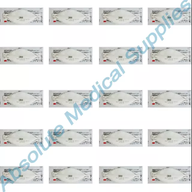 *20-Pack* 3M Aura N95 Protective Disposable Respirator Face Mask White 1870+