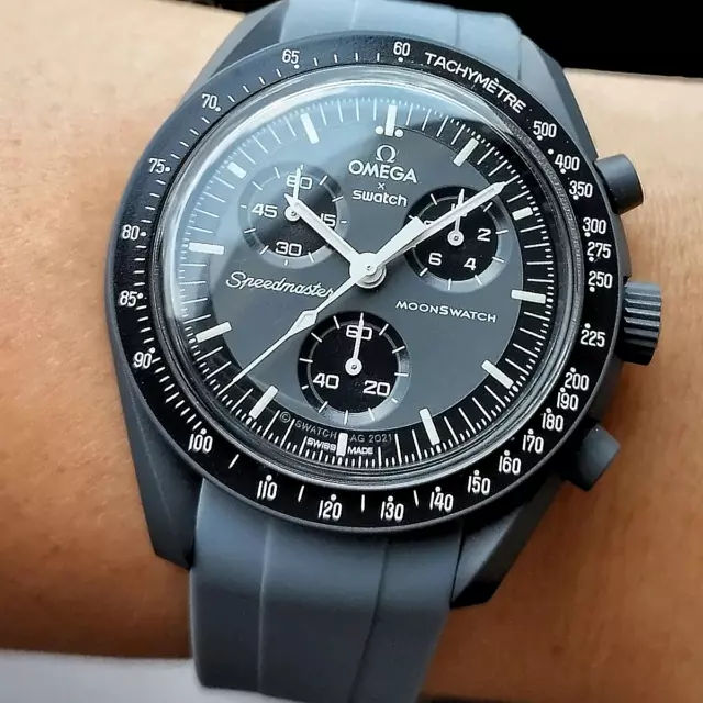 MOONSWATCH STRAP, BRACELET de luxe Gris, Pour Omega x Swatch watch