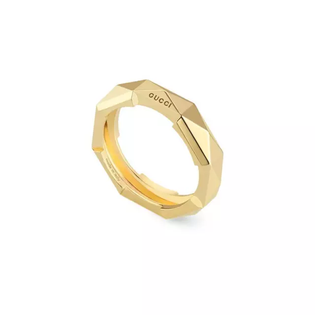 Anello Gucci Link To Love YBC662188001 Fede Ring Oro Giallo Fede 5mm 14 16